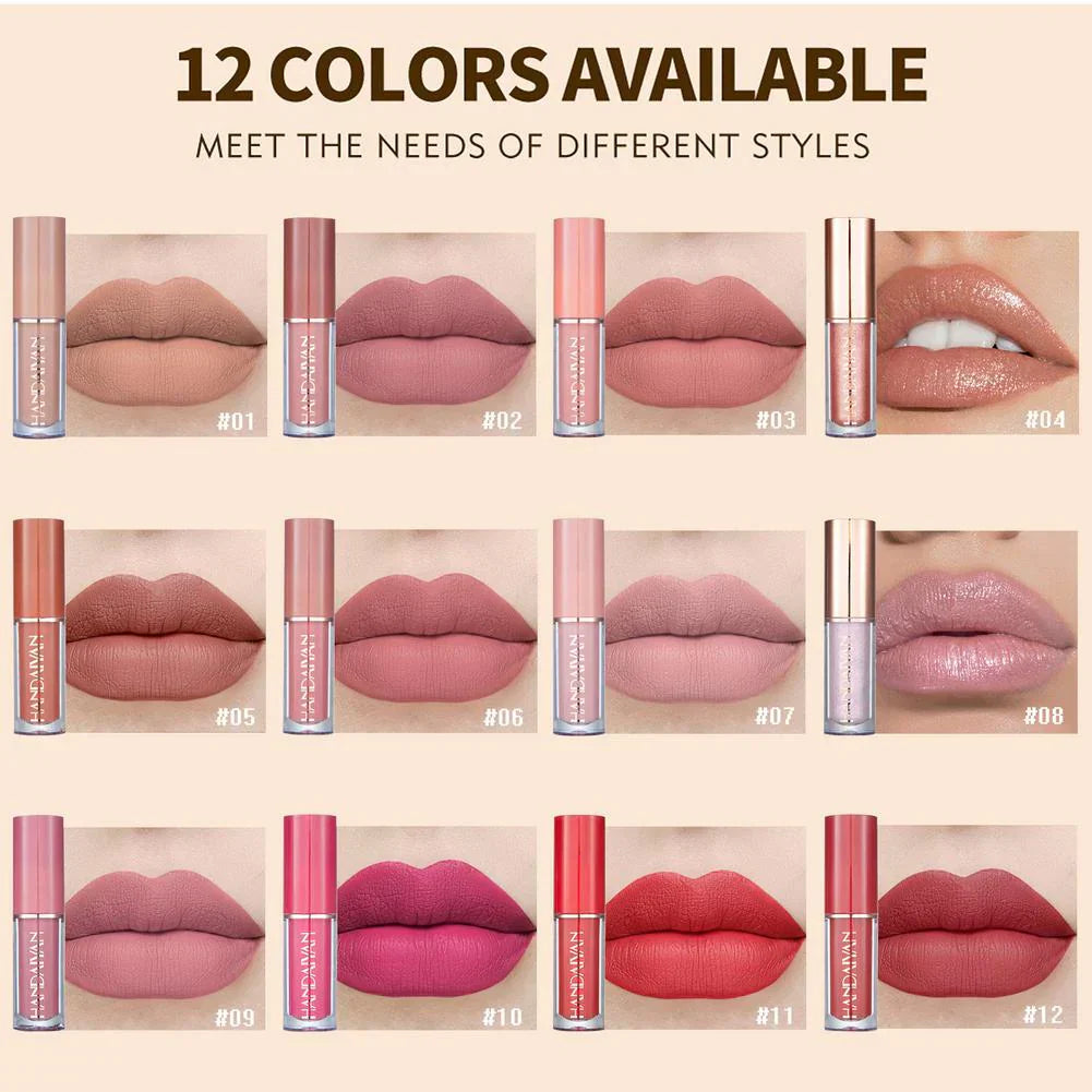 12-Piece Lip Gloss & Matte Lipstick Set – IMPORTED
