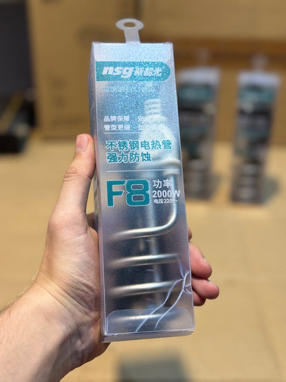 F8 SHOCK-PROOF WATER HEATING ROD