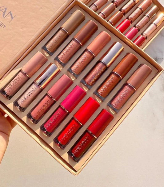 12-Piece Lip Gloss & Matte Lipstick Set – IMPORTED