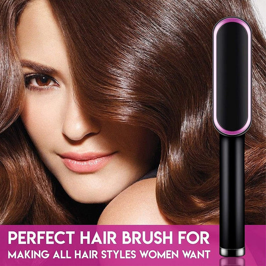 Ionic Straightening Brush: 2-in-1 Styling Innovation
