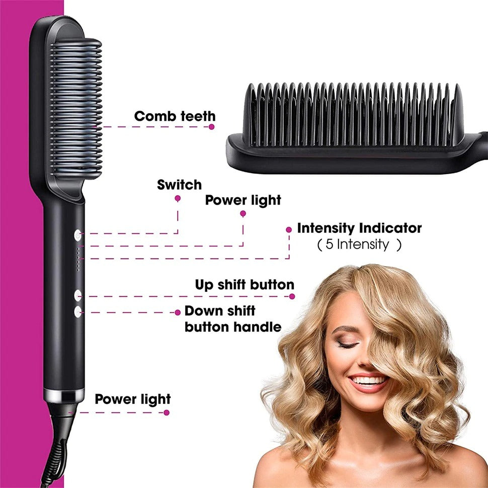 Ionic Straightening Brush: 2-in-1 Styling Innovation